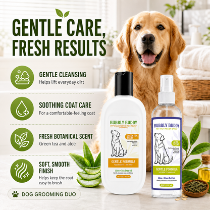 Bubbly Buddy gentle coat care benefits for dogs